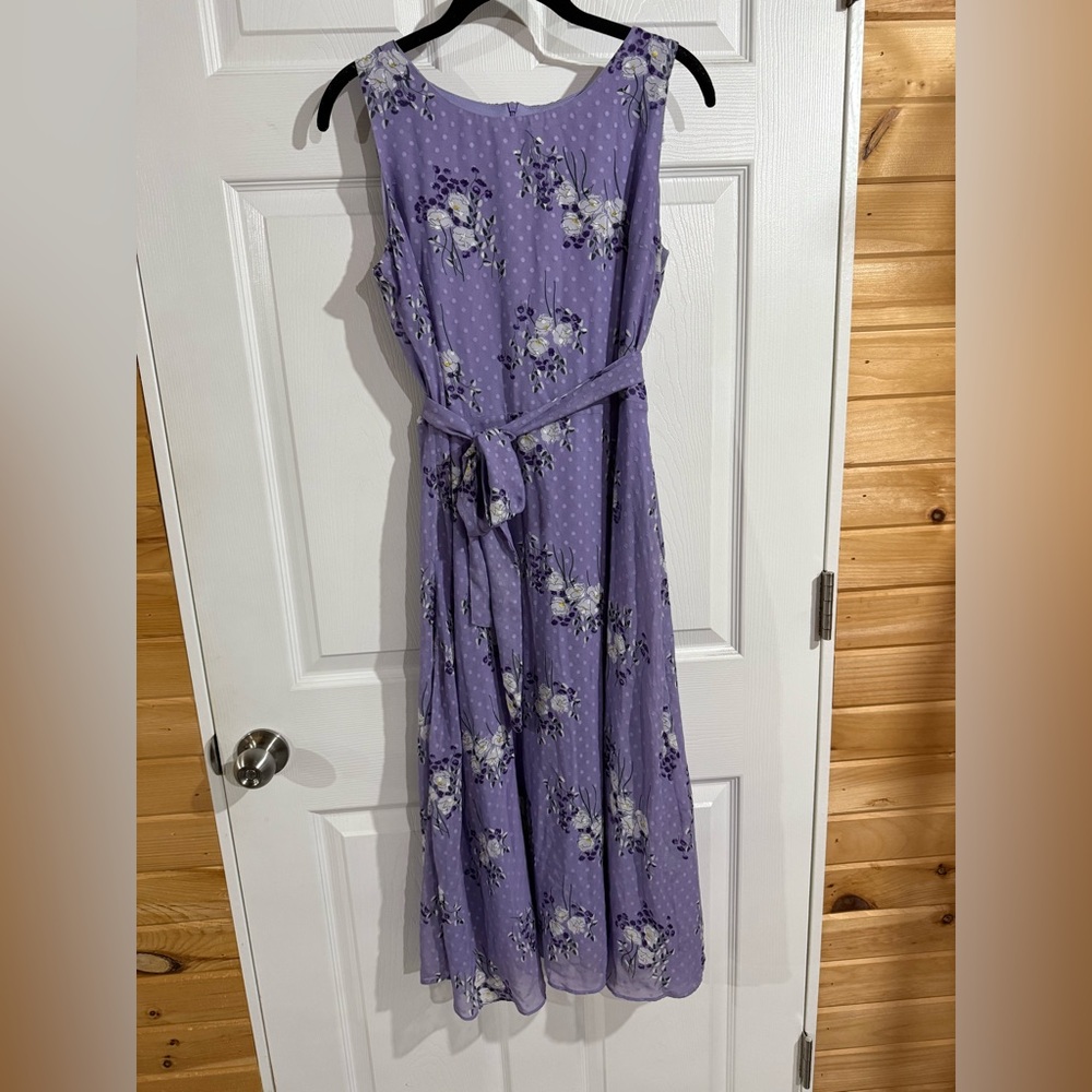 NorthStyle Floral Purple Sleeveless Dress